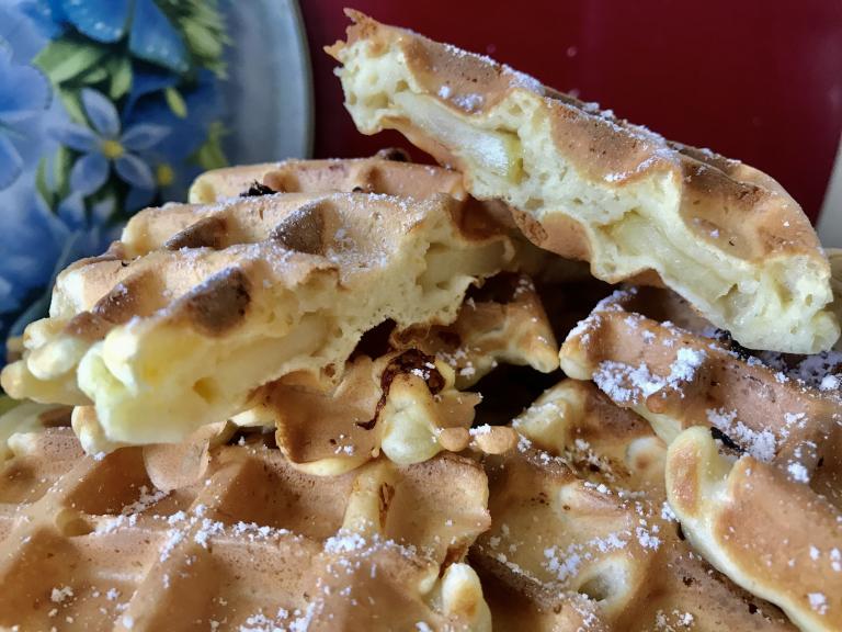 Recette Gaufre aux pommes