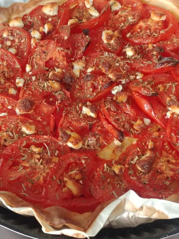 Recette Tarte à la tomate et chèvre